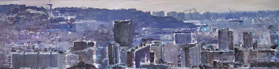 Blau, óleo de Laura Pérez