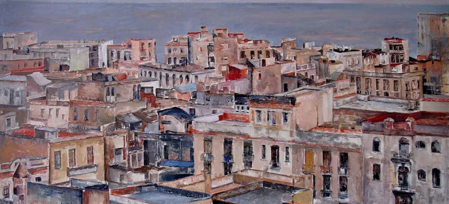 La Habana Vieja, óleo de Laura Pérez
