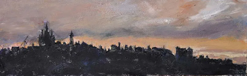 Tibidabo, óleo de Laura Pérez