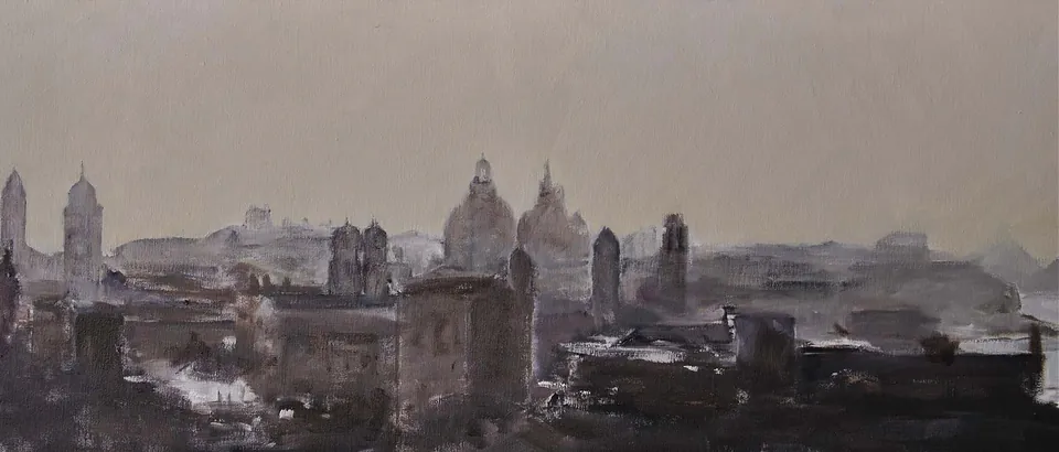 Venècia, óleo de Laura Pérez